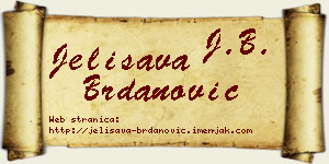 Jelisava Brdanović vizit kartica